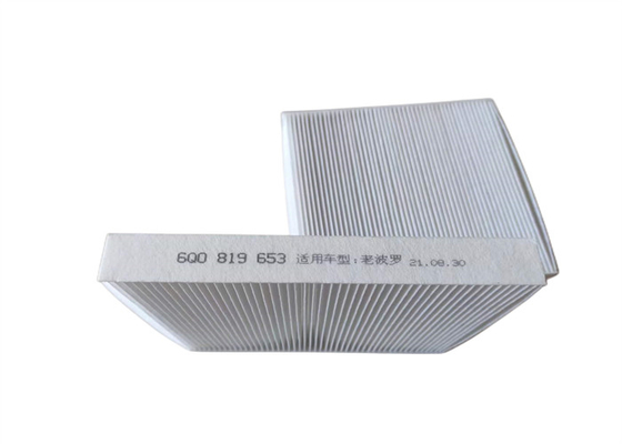অনেক গাড়ির জন্য আয়তক্ষেত্র 6Q0819653 250mm কার কেবিন ফিল্টার VW Fox Polo Skoda Audi